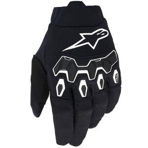 Detské motokrosové rukavice Alpinestars Full Bore V2 Youth/Kids čierno-biele