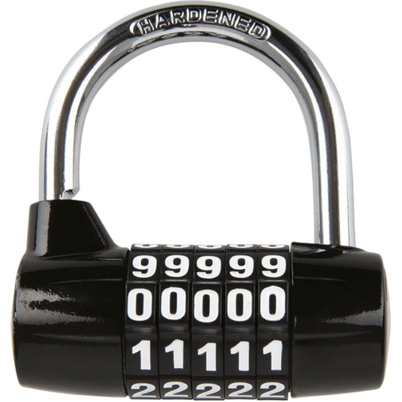 Zámok U profil Oxford 5-DIGIT čierny