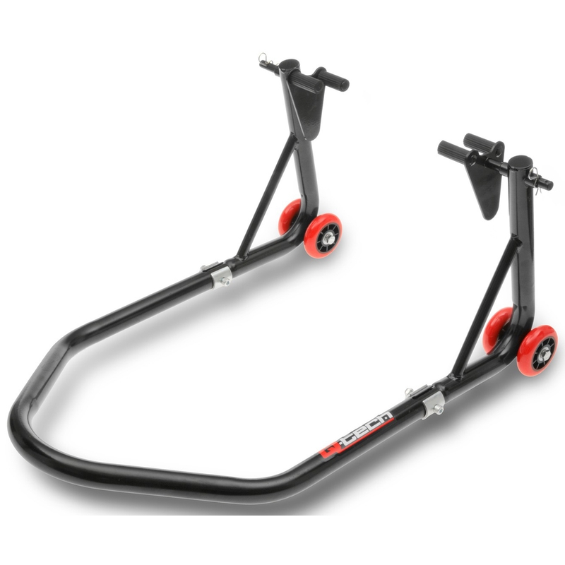 Predný/zadný stojan na motocykel Q-TECH čierny