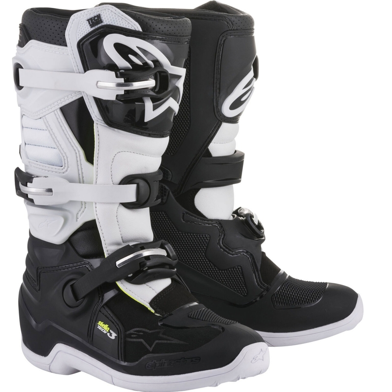 Dámske motokrosové topánky Alpinestars Stella Tech 3 čierno-biele