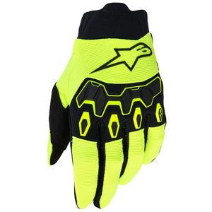 Detské motokrosové rukavice Alpinestars Full Bore V2 Youth/Kids fluo žlto-čierne