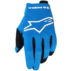 Detské motokrosové rukavice Alpinestars Radar Youth modro-biele