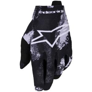 Detské motokrosové rukavice Alpinestars Radar Youth stupňa šedo-camo