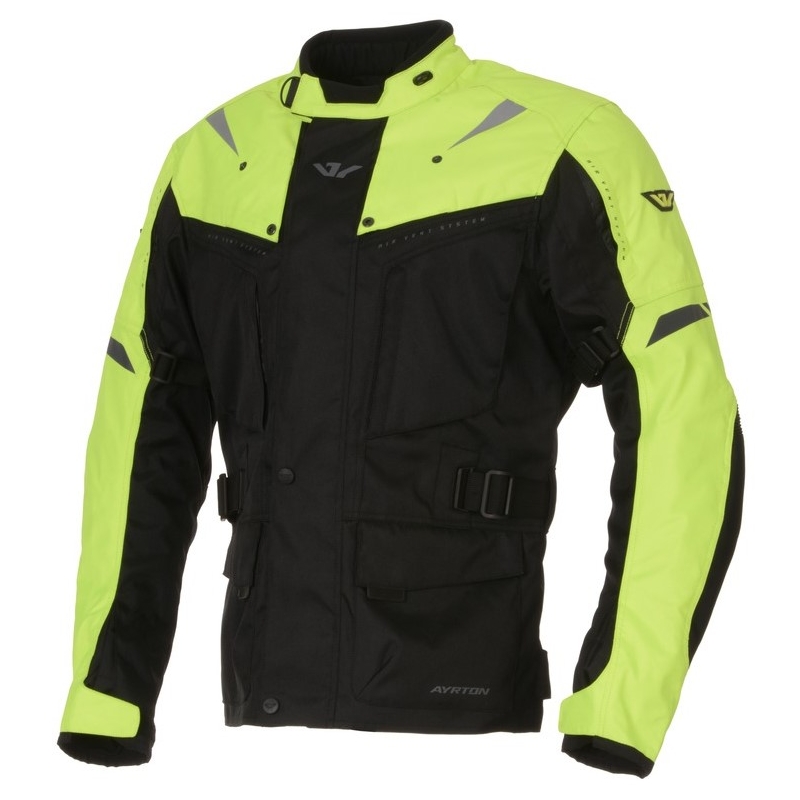 Bunda na motocykel Ayrton Arcon čierno-fluo žltá výpredaj