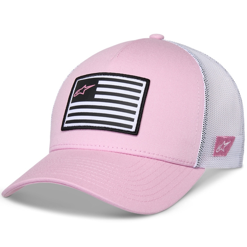 Šiltovka Alpinestars Flag Snap Hat ružovo-biela