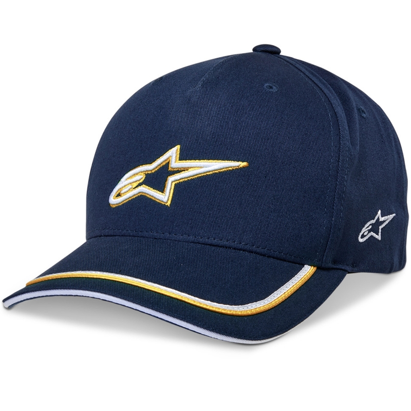 Šiltovka Alpinestars Ascencion Snapback modro-zlatá