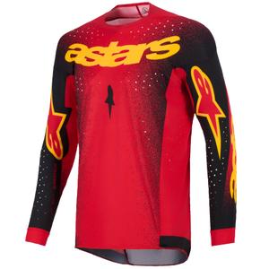 Motokrosový dres Alpinestars Supertech Scenz červeno-čierno-žltý