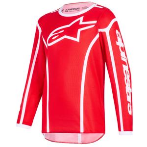 Detský motokrosový dres Alpinestars Fluid Apex červeno-biely