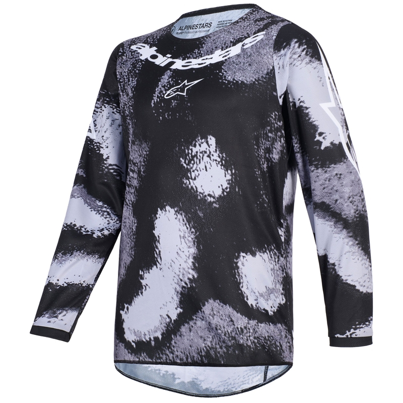 Detský motokrosový dres Alpinestars Fluid Lahnd stupňa šedo-camo