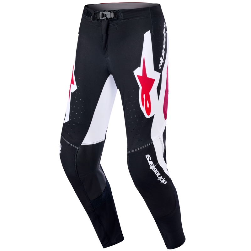 Motokrosové nohavice Alpinestars Supertech Pro Vista čierno-červeno-biele