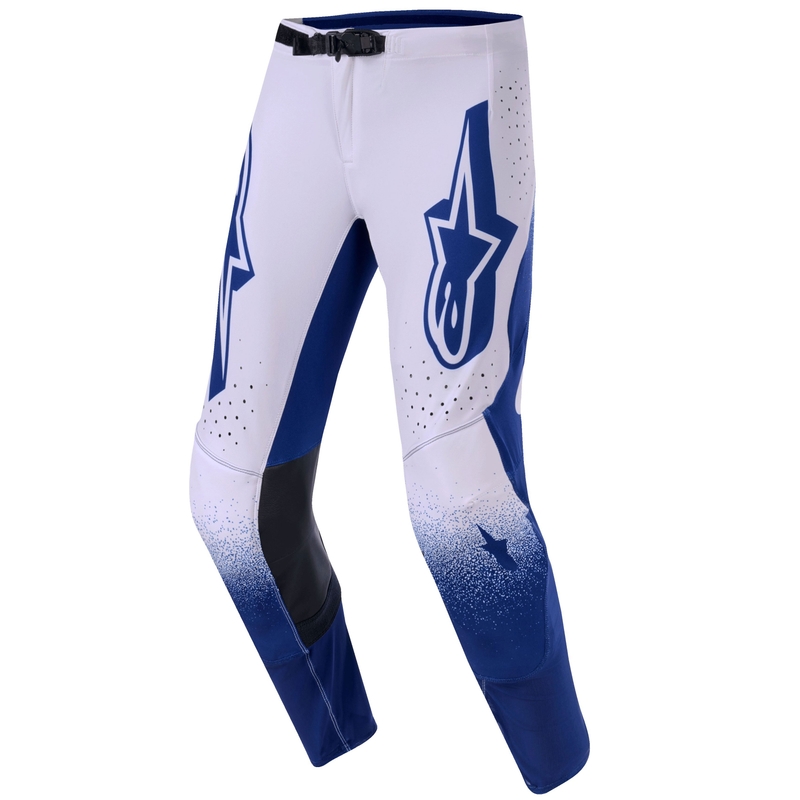 Motokrosové nohavice Alpinestars Supertech Scenz svetlo šedo-tmavo modré