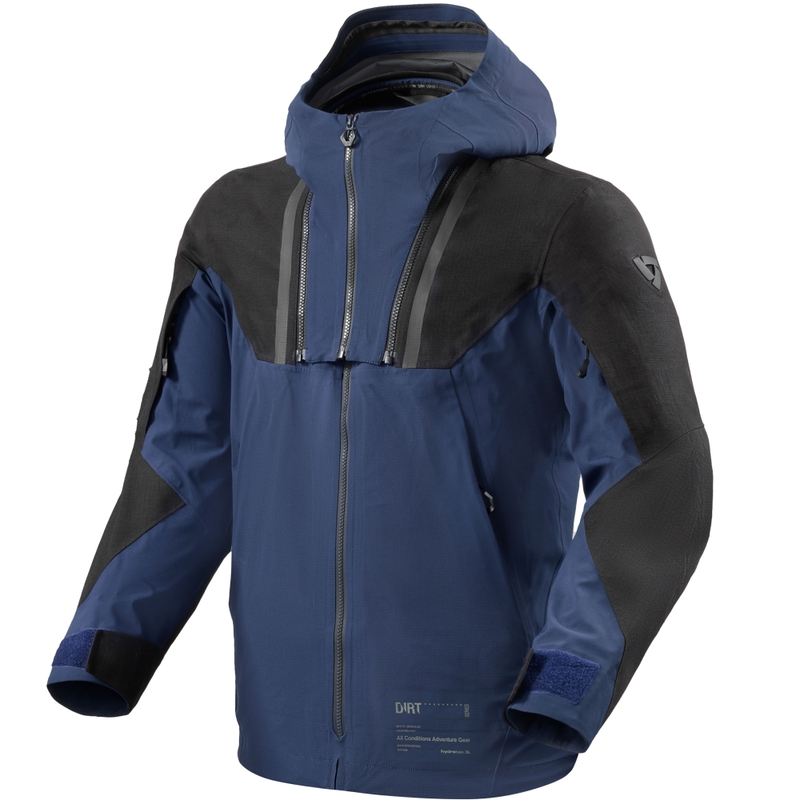 Bunda na motorku Revit Component 3 H2O čierno-tmavo modrá