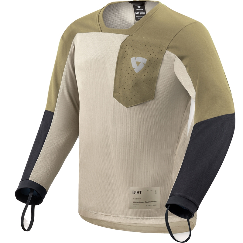 Motokrosový dres Revit Sierra 2 pieskovo-zelený