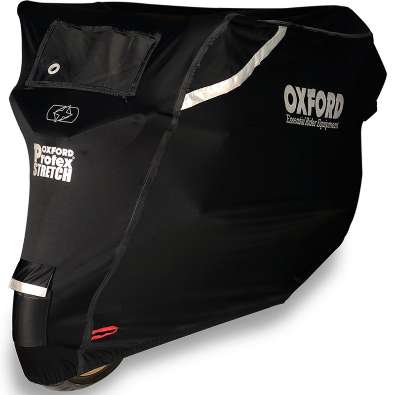 Plachta na motorku Oxford Protex Stretch Outdoor s klimatickou membránou čierna