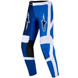 Detské motokrosové nohavice Alpinestars Fluid Portl modro-biele