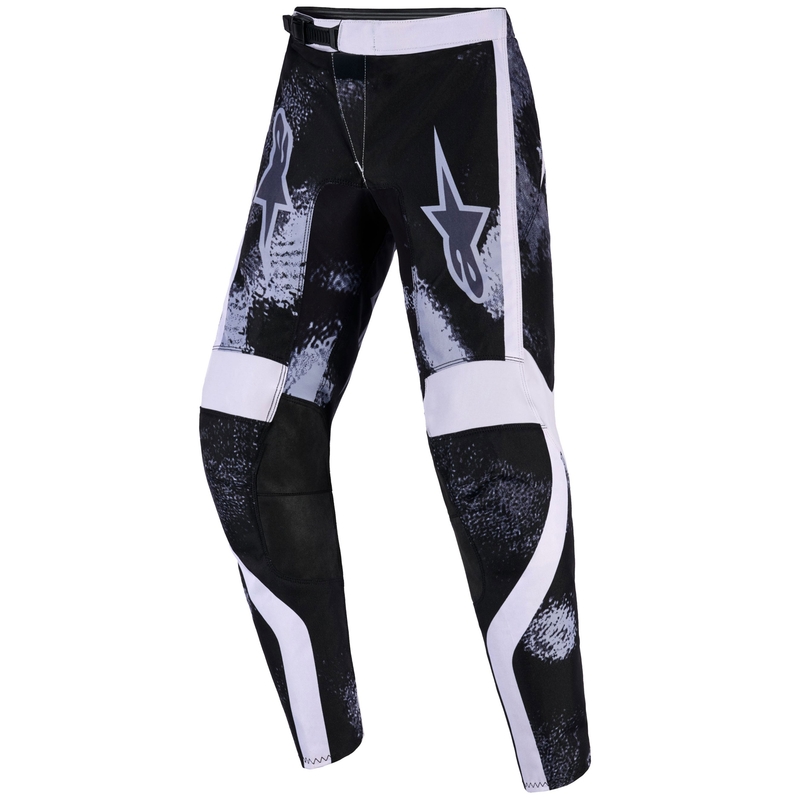 Detské motokrosové nohavice Alpinestars Fluid Lahnd stupňa šedo-camo
