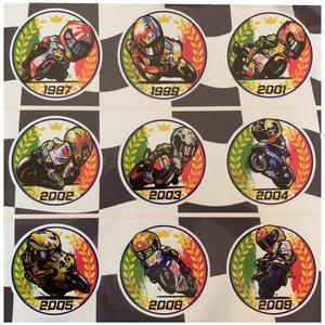 Súprava nálepiek Valentino Rossi