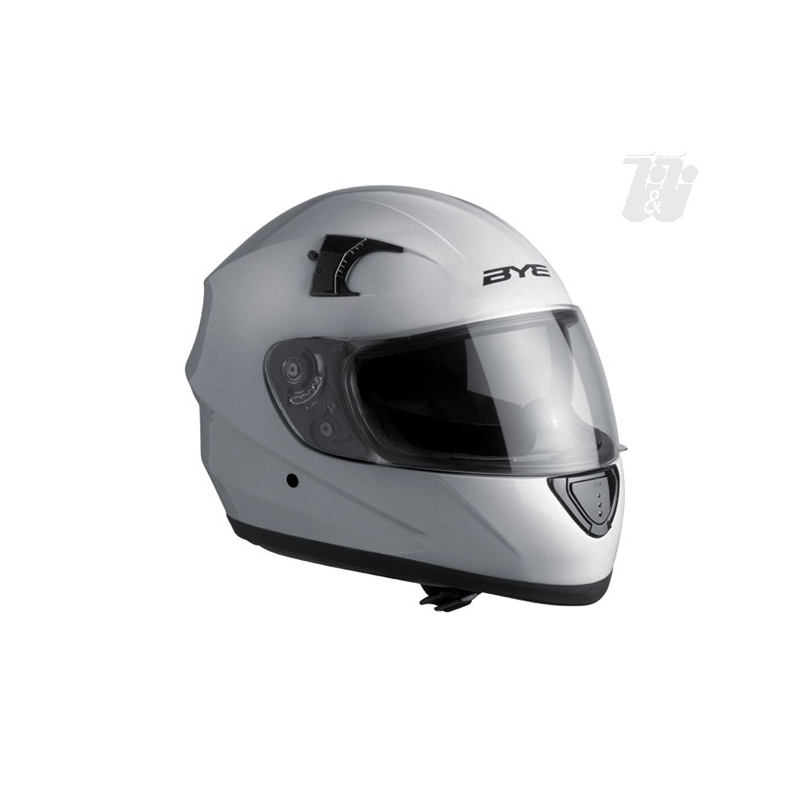 Moto přilba integrální Bye Streamer stříbrná