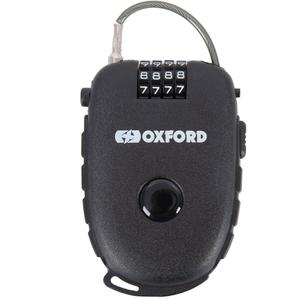 Zvinovací lankový zámok Oxford Retractable Combination Lock čierny