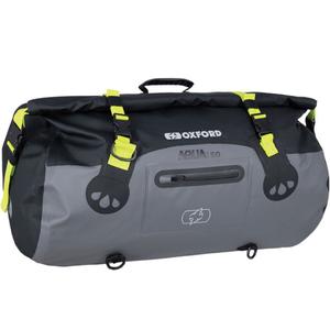 Vodotesný vak Oxford Aqua T-50 Roll Bag 50 l čierno-šedo-fluo žltý