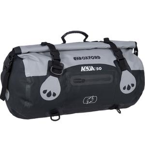 Vodotesný vak Oxford Aqua T-50 Roll Bag 50 l čierno-sivý