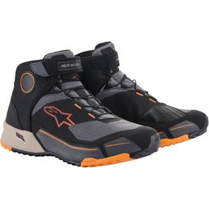Topánky na motorku Alpinestars CR-X Drystar čierno-hnedo-oranžové
