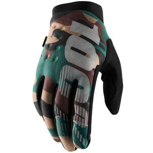 Motokrosové rukavice 100% - USA BRISKER camo-čierne