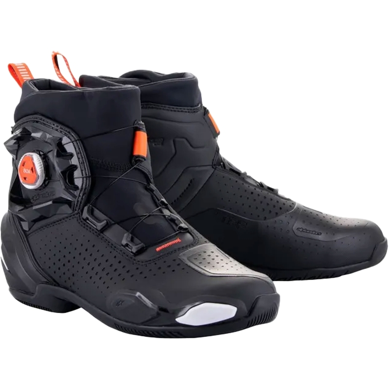Topánky na motorku Alpinestars SP-2 čierno-bielo-fluo červené