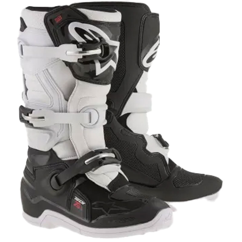 Detské topánky na motorku Alpinestars Tech 7 S čierno-biele