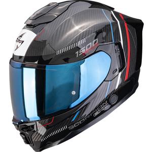 Integrálna prilba na motorku Scorpion EXO-1500 Carbon Air Zity čierno-červeno-modrá
