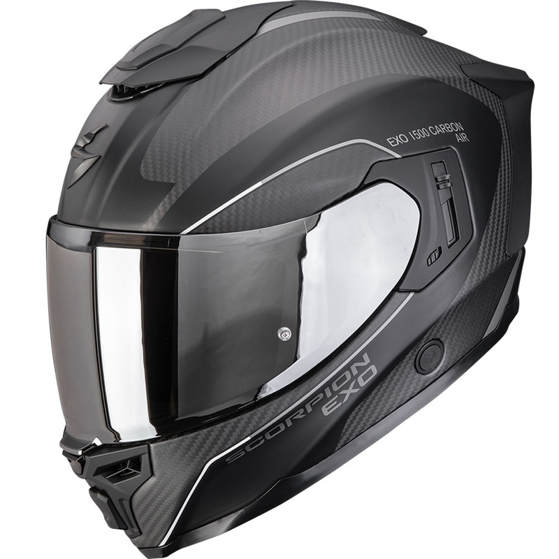Integrálna prilba na motorku Scorpion EXO-1500 Carbon Air Mundi matná čierno-strieborná