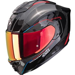 Integrálna prilba na motorku Scorpion EXO-1500 Carbon Air Mundi čierno-červená