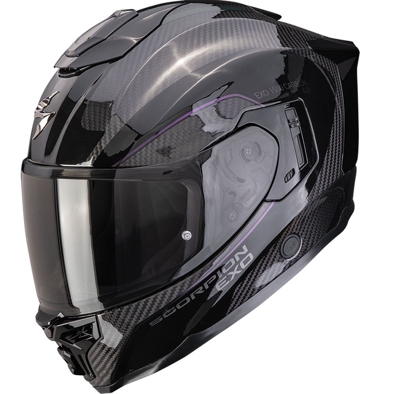 Integrálna prilba na motorku Scorpion EXO-1500 Carbon Air Mundi čierno-chameleón