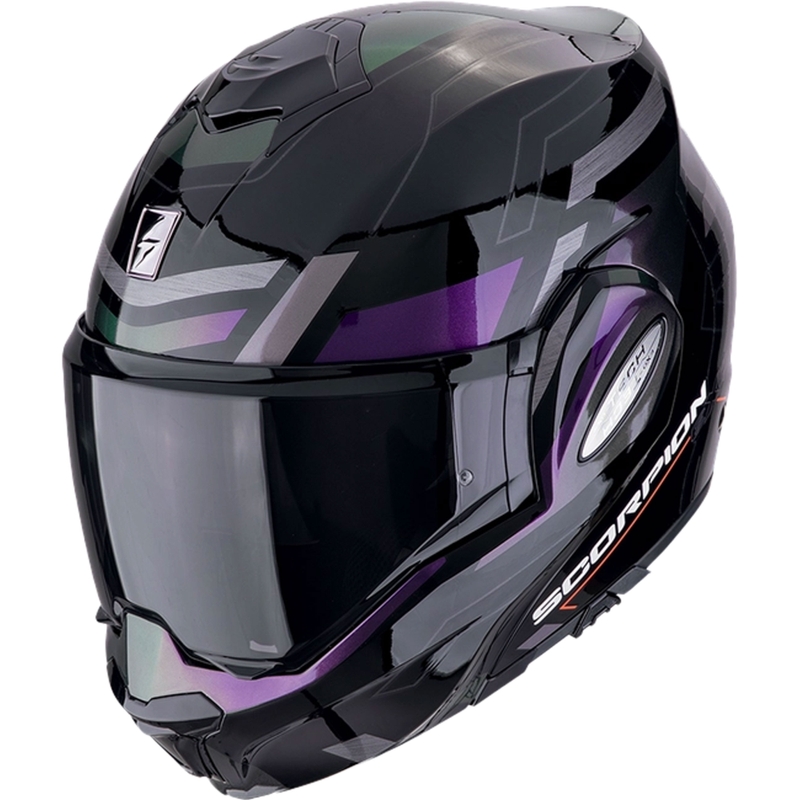 Preklápacia prilba na motorku Scorpion EXO-TECH EVO CONQUER matná čierna chameleón
