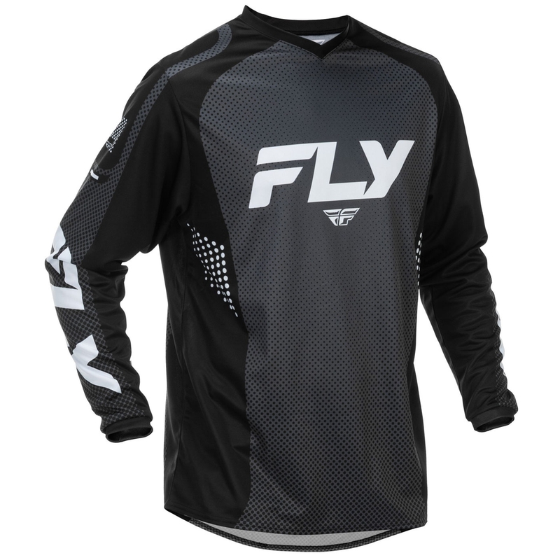 Motokrosový dres FLY Racing F-16 čierno-biely