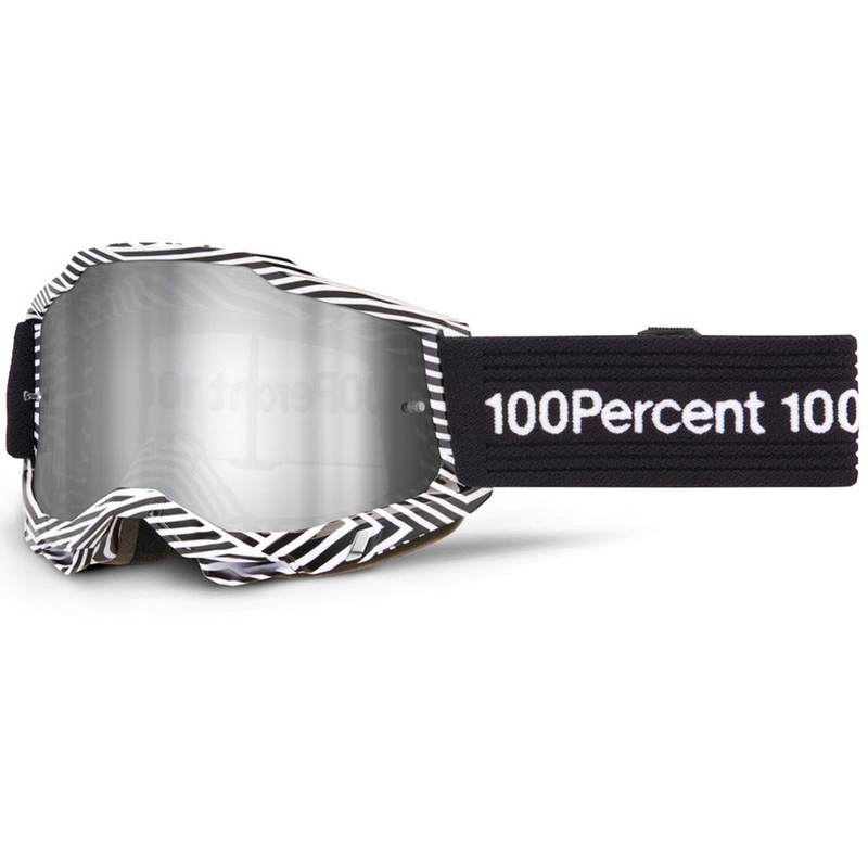 Motokrosové okuliare 100% Accuri 2 SAMBA so strieborným plexi