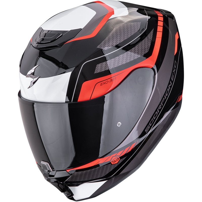 Integrálna helma na motorku Scorpion EXO-391 Leo čierno-červená