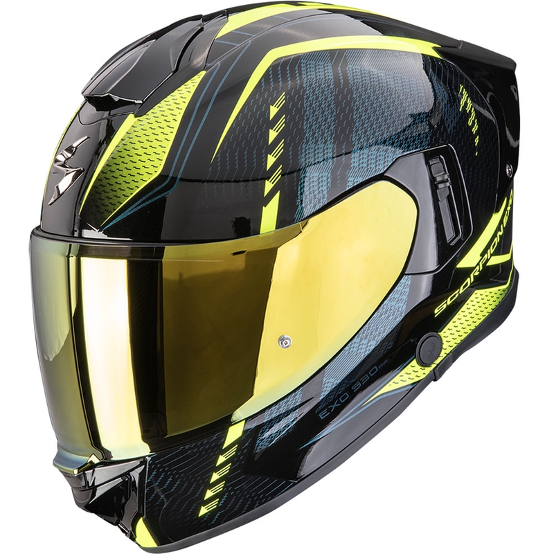 Integrálna helma na motorku Scorpion EXO-530 Air Theras čierno-fluo žltá