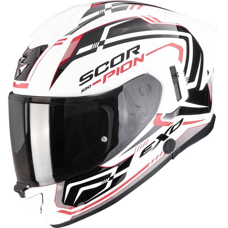 Integrálna helma na motorku Scorpion EXO-530 Air Slope bielo-čierno-červená