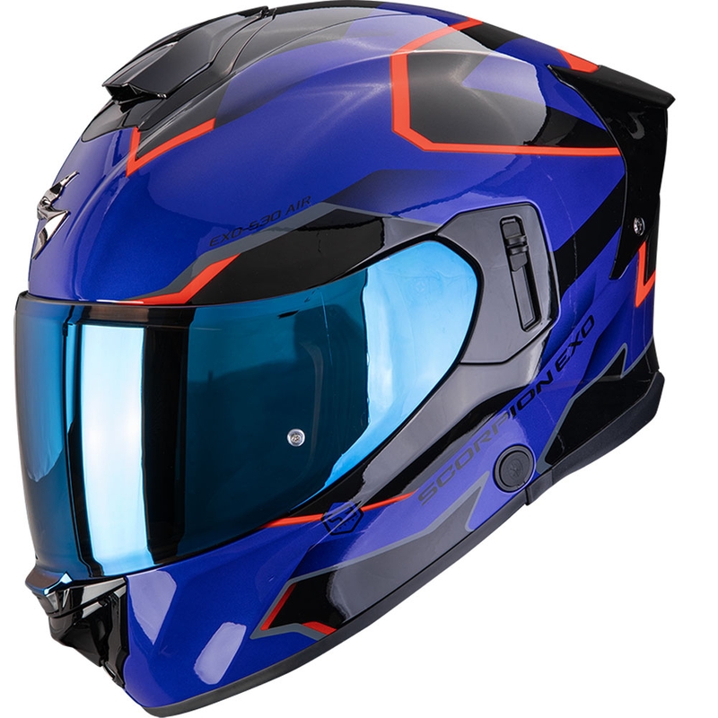 Integrálna helma na motorku Scorpion EXO-530 Air Clip modro-čierno-červená
