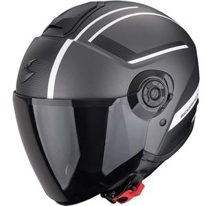 Otvorená prilba na motorku Scorpion EXO-CITY II Cosmos matná strieborno-biela