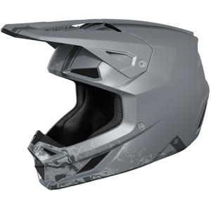 Motokrosová prilba Shot Speed ​​Battle matná sivá