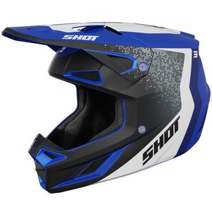 Motokrosová prilba Shot Speed ​​Hybrid matná modrá