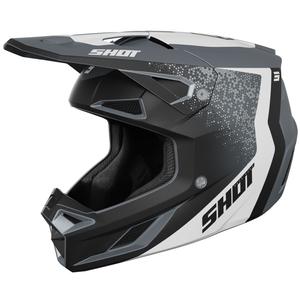 Motokrosová prilba Shot Speed ​​Hybrid matná sivá