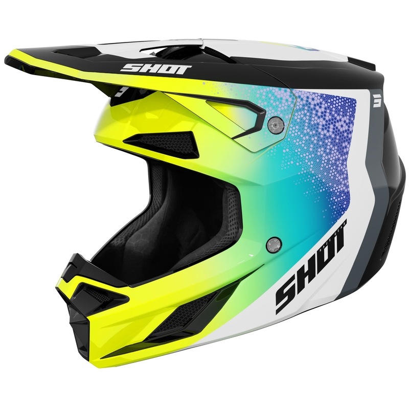 Motokrosová prilba Shot Speed ​​Hybrid lesklá fluo žltá