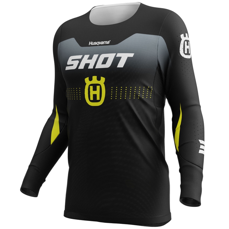 Motokrosový dres Shot Aerolite HVA 26 čierno-sivý