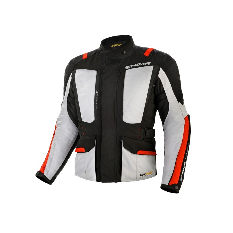 Bunda na motocykel Shima Hero čierno-šedo-červená