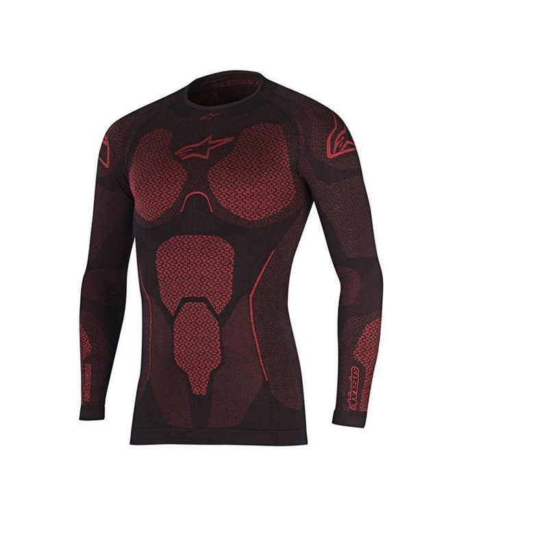 Termo tričko s dlhým rukávom Alpinestars Ride Tech Summer červeno-čierne