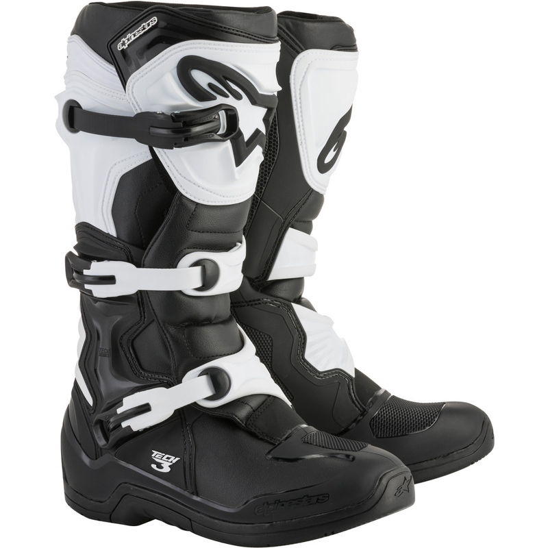 Čižmy na motocykel Alpinestars Tech 3 čierno-biele