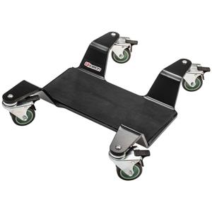 Pojazdná podložka pod hlavný stojan Q-TECH Extra HD čierna